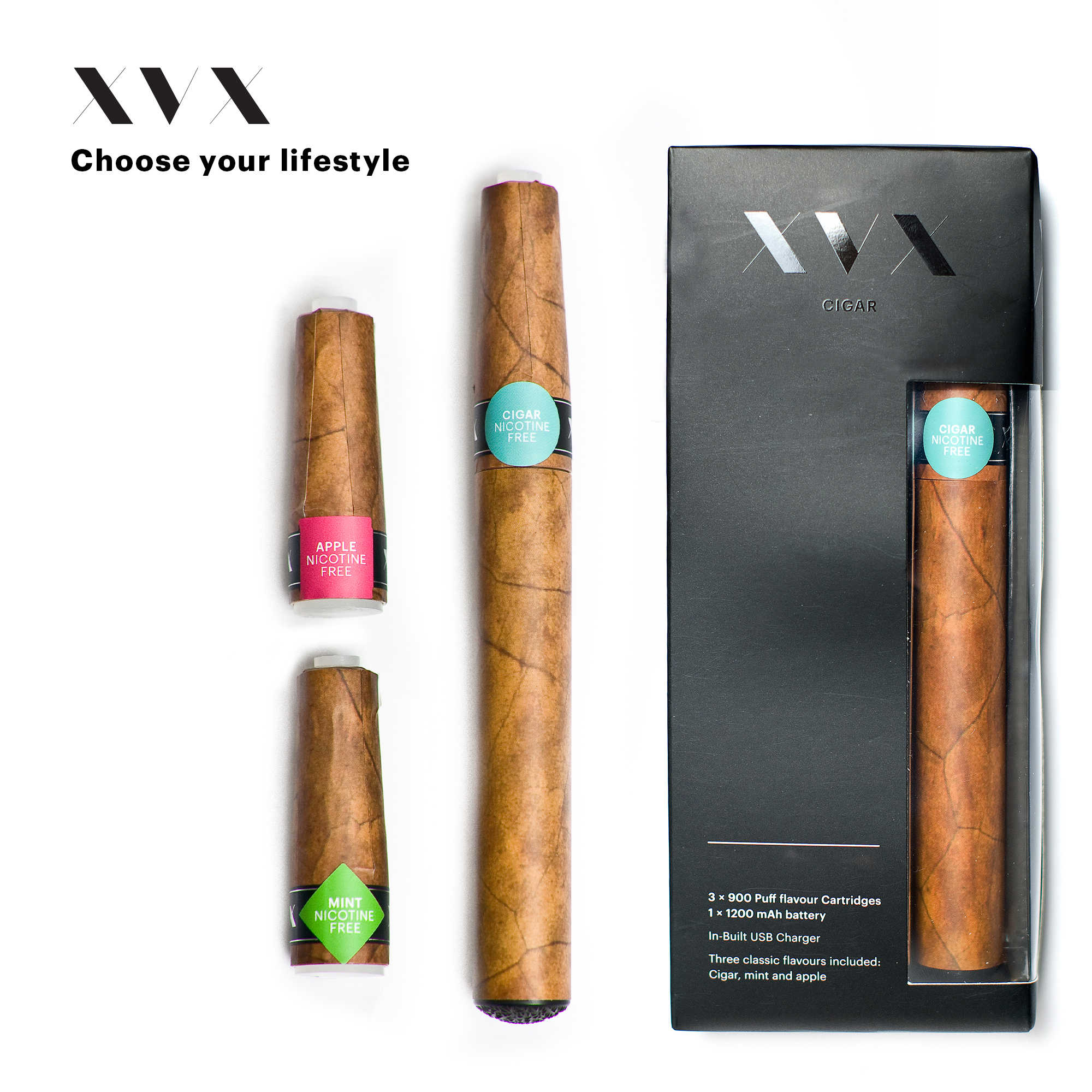 CIGAR Vape Pen Kit Electronic Cigarette E Shisha Cig USB 1300mAh